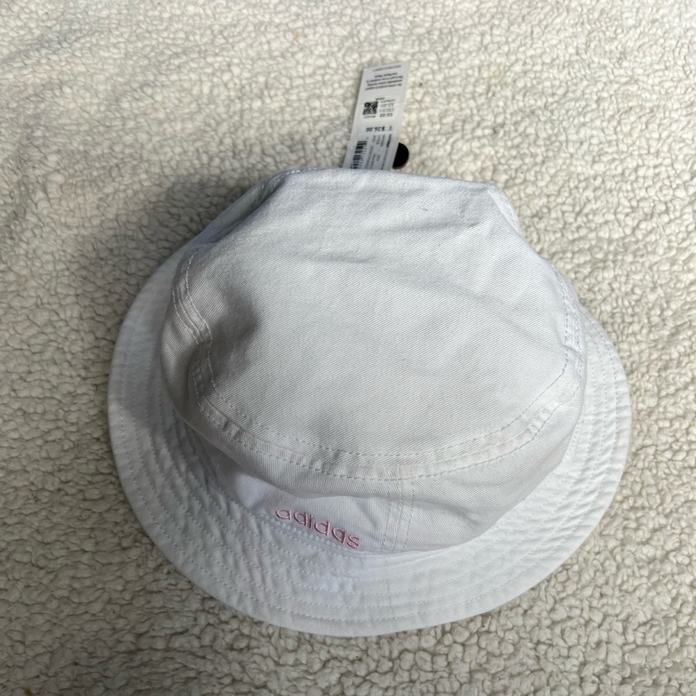 Adidas White bucket hat